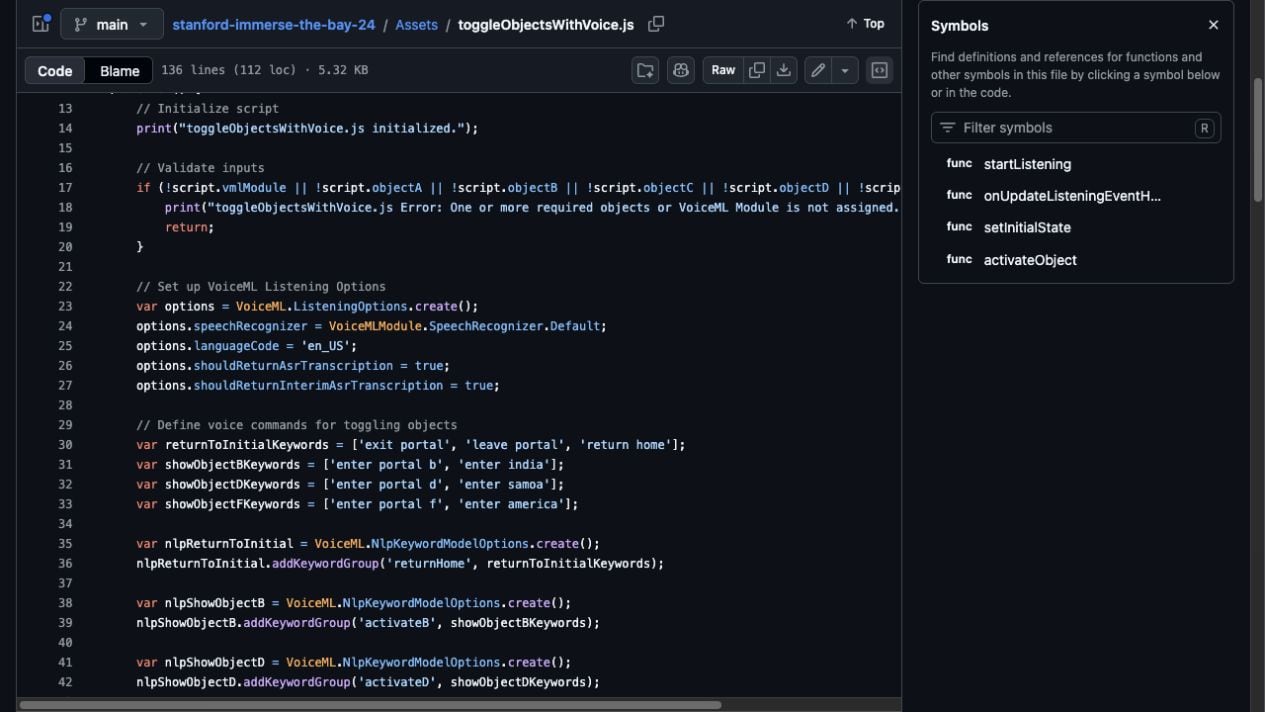 Portals: Phrase-routed destination states