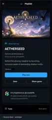 Playfold: Mobile AETHERSEED: game, source and scrollable controls