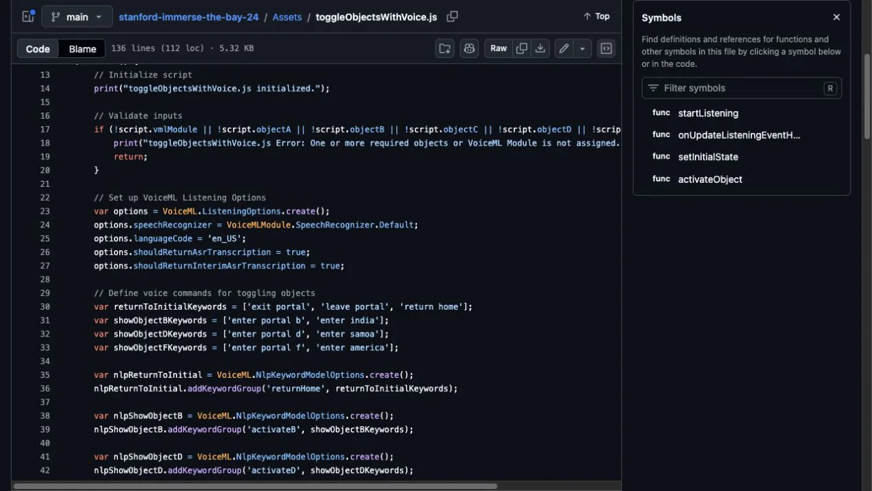 Portals: Phrase-routed destination states