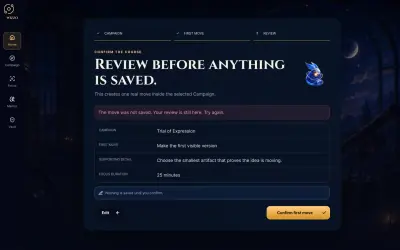 Wizzo: Recovery: preserve the decision